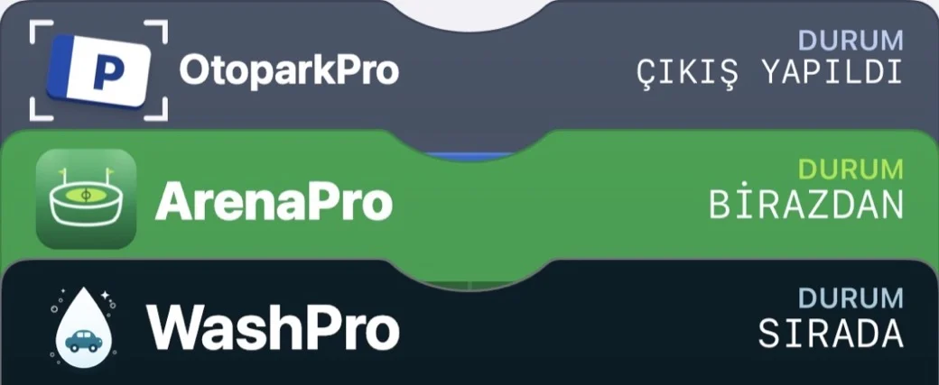 Apple Cüzdan'da üç kart: OtoparkPro çıkış yapıldı, ArenaPro birazdan, WashPro sırada