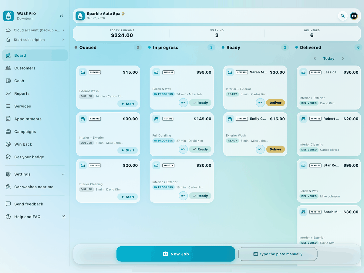 WashPro screenshot 1